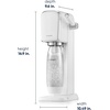 image:imageSodaStream  ART Sparkling Water Maker  STARTER KIT  CQC CO2 system  Includes 1x CO2 Cylinder 1x32 amp 1x16 Fl Oz Dishwasher Safe Bottles  Combine with Pepsi Flavors  BlackWhite