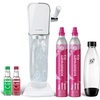 image:imageSodaStream  ART Sparkling Water Maker  STARTER KIT  CQC CO2 system  Includes 1x CO2 Cylinder 1x32 amp 1x16 Fl Oz Dishwasher Safe Bottles  Combine with Pepsi Flavors  BlackWhite