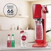 image:imageSodaStream  ART Sparkling Water Maker  STARTER KIT  CQC CO2 system  Includes 1x CO2 Cylinder 1x32 amp 1x16 Fl Oz Dishwasher Safe Bottles  Combine with Pepsi Flavors  BlackMandarin Red