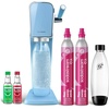 image:imageSodaStream  ART Sparkling Water Maker  STARTER KIT  CQC CO2 system  Includes 1x CO2 Cylinder 1x32 amp 1x16 Fl Oz Dishwasher Safe Bottles  Combine with Pepsi Flavors  BlackMisty Blue