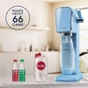 image:imageSodaStream  ART Sparkling Water Maker  STARTER KIT  CQC CO2 system  Includes 1x CO2 Cylinder 1x32 amp 1x16 Fl Oz Dishwasher Safe Bottles  Combine with Pepsi Flavors  BlackMisty Blue