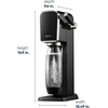 image:imageSodaStream  ART Sparkling Water Maker  STARTER KIT  CQC CO2 system  Includes 1x CO2 Cylinder 1x32 amp 1x16 Fl Oz Dishwasher Safe Bottles  Combine with Pepsi Flavors  BlackBlack