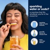 image:imageSodaStream  ETERRA Soda Maker  STARTER KIT  3 Automatic Carbonation Levels  Includes 1x CO2 Cylinder 1x 32 Fl Oz Dishwasher Safe Bottle 1x Pepsi Zero Sugar Mix 1x Power Adapter  Black
