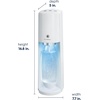 image:imageSodaStream  ETERRA Soda Maker  VALUE BUNDLE  3 Automatic Carbonation Levels  Includes 2x CO2 Cylinders 3x 32 Fl Oz Dishwasher Safe Bottles 2x Bubly Fruit Flavor Drops 1x Power Adapter  BlackWhite
