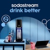 image:imageSodaStream  ETERRA Soda Maker  VALUE BUNDLE  3 Automatic Carbonation Levels  Includes 2x CO2 Cylinders 3x 32 Fl Oz Dishwasher Safe Bottles 2x Bubly Fruit Flavor Drops 1x Power Adapter  BlackBlack