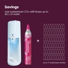 image:imageSodaStream  ETERRA Soda Maker  VALUE BUNDLE  3 Automatic Carbonation Levels  Includes 2x CO2 Cylinders 3x 32 Fl Oz Dishwasher Safe Bottles 2x Bubly Fruit Flavor Drops 1x Power Adapter  BlackWhite