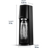 image:imageSodaStream  Terra Soda Streaming Machine  STARTER KIT  Sparkling Water Maker with CO2 amp Bubly Drop  EcoFriendly No Batteries Needed  BlackBlack
