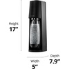 image:imageSodaStream  Terra Soda Streaming Machine  STARTER KIT  Sparkling Water Maker with CO2 amp Bubly Drop  EcoFriendly No Batteries Needed  BlackBlack