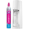 image:imageSodaStream  Terra Soda Streaming Machine  STARTER KIT  Sparkling Water Maker with CO2 amp Bubly Drop  EcoFriendly No Batteries Needed  BlackWhite