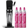 image:imageSodaStream  ART Sparkling Water Maker  STARTER KIT  CQC CO2 system  Includes 1x CO2 Cylinder 1x32 amp 1x16 Fl Oz Dishwasher Safe Bottles  Combine with Pepsi Flavors  BlackBlack