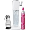 image:imageSodaStream  ART Sparkling Water Maker  STARTER KIT  CQC CO2 system  Includes 1x CO2 Cylinder 1x32 amp 1x16 Fl Oz Dishwasher Safe Bottles  Combine with Pepsi Flavors  BlackWhite