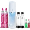 image:imageSodaStream  ETERRA Soda Maker  VALUE BUNDLE  3 Automatic Carbonation Levels  Includes 2x CO2 Cylinders 3x 32 Fl Oz Dishwasher Safe Bottles 2x Bubly Fruit Flavor Drops 1x Power Adapter  BlackWhite