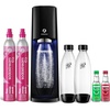 image:imageSodaStream  ETERRA Soda Maker  VALUE BUNDLE  3 Automatic Carbonation Levels  Includes 2x CO2 Cylinders 3x 32 Fl Oz Dishwasher Safe Bottles 2x Bubly Fruit Flavor Drops 1x Power Adapter  BlackBlack