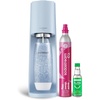 image:imageSodaStream  Terra Soda Streaming Machine  STARTER KIT  Sparkling Water Maker with CO2 amp Bubly Drop  EcoFriendly No Batteries Needed  BlackMisty Blue
