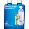 image:imagesodastream 1L Twin Pack Dishwasher Safe Slim Bottle BlackWhite