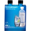 image:imagesodastream 1L Twin Pack Dishwasher Safe Slim Bottle BlackBlack