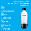 image:imagesodastream 1L Twin Pack Dishwasher Safe Slim Bottle BlackBlack