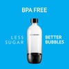 image:imagesodastream 1L Twin Pack Dishwasher Safe Slim Bottle BlackBlack