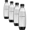 image:imagesodastream 1L Twin Pack Dishwasher Safe Slim Bottle BlackBlack