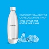 image:imagesodastream 1L Twin Pack Dishwasher Safe Slim Bottle BlackWhite
