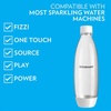 image:imagesodastream 1L Twin Pack Dishwasher Safe Slim Bottle BlackWhite