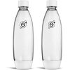 image:imagesodastream 1L Twin Pack Dishwasher Safe Slim Bottle BlackWhite