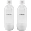 image:imagesodastream 1L Twin Pack Dishwasher Safe Slim Bottle BlackWhite