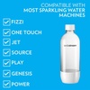 image:imagesodastream 1L Twin Pack Dishwasher Safe Slim Bottle BlackWhite