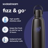 image:imagesodastream Fizz amp Go Cool  All Metal Bottle Mint Carbonating Bottle Capacity 09LBlack