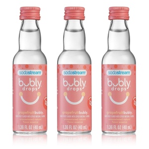 image:imageSodaStream  Bubly Fruit Drops for Sparkling Water  Natural Fruit Flavor  Zero Calories No Sweeteners  Create Your Own Bubly with SodaStream  Variety Pack Bubly Original Pack of 6  8 Fl OzGraprefruit