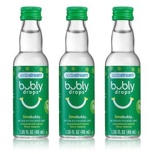 image:imageSodaStream  Bubly Fruit Drops for Sparkling Water  Natural Fruit Flavor  Zero Calories No Sweeteners  Create Your Own Bubly with SodaStream  Variety Pack Bubly Original Pack of 6  8 Fl OzLime