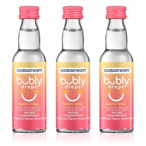 image:imageSodaStream  Bubly Fruit Drops for Sparkling Water  Natural Fruit Flavor  Zero Calories No Sweeteners  Create Your Own Bubly with SodaStream  Variety Pack Bubly Original Pack of 6  8 Fl OzBellini Bliss