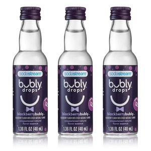 image:imageSodaStream  Bubly Fruit Drops for Sparkling Water  Natural Fruit Flavor  Zero Calories No Sweeteners  Create Your Own Bubly with SodaStream  Variety Pack Bubly Original Pack of 6  8 Fl OzBlackberry