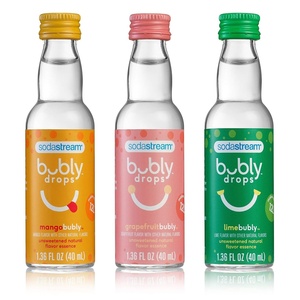 image:imageSodaStream  Bubly Fruit Drops for Sparkling Water  Natural Fruit Flavor  Zero Calories No Sweeteners  Create Your Own Bubly with SodaStream  Variety Pack Bubly Original Pack of 6  8 Fl OzTropical Thrill Variety Pack