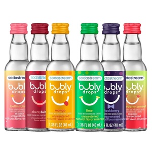 image:imageSodaStream  Bubly Fruit Drops for Sparkling Water  Natural Fruit Flavor  Zero Calories No Sweeteners  Create Your Own Bubly with SodaStream  Variety Pack Bubly Original Pack of 6  8 Fl OzVariety Pack
