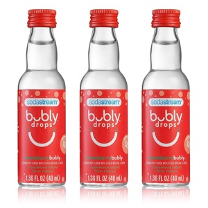 image:imageSodaStream  Bubly Fruit Drops for Sparkling Water  Natural Fruit Flavor  Zero Calories No Sweeteners  Create Your Own Bubly with SodaStream  Variety Pack Bubly Original Pack of 6  8 Fl OzStrawberry