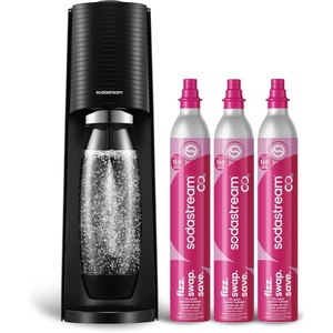 image:imageSodaStream  Terra Soda Streaming Machine  STARTER KIT  Sparkling Water Maker with CO2 amp Bubly Drop  EcoFriendly No Batteries Needed  BlackBlack