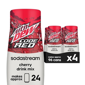 image:imageSodaStream Mountain Dew Zero New Pour Bottles Soda Drink Mix 149 Fl oz Pack of 4MTN Dew Code Red