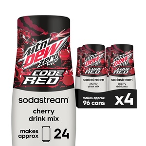 image:imageSodaStream Mountain Dew Zero New Pour Bottles Soda Drink Mix 149 Fl oz Pack of 4MTN Dew Code Red Zero