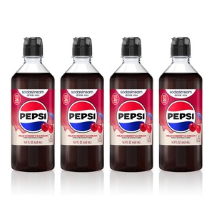 image:imageSodaStream Pepsi Zero Sugar New Pour Bottle Beverage Mix 149 Fl Oz Pack of 4Pepsi Wild Cherry  Cream