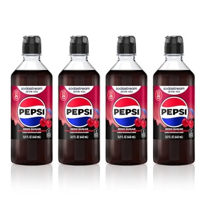 image:imageSodaStream Pepsi Zero Sugar New Pour Bottle Beverage Mix 149 Fl Oz Pack of 4Pepsi Wild Cherry  Cream Zero