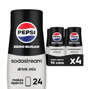 image:imageSodaStream Pepsi Zero Sugar New Pour Bottle Beverage Mix 149 Fl Oz Pack of 4Pepsi Zero