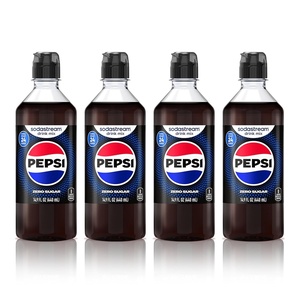 image:imageSodaStream Pepsi Zero Sugar New Pour Bottle Beverage Mix 149 Fl Oz Pack of 4Pepsi Zero New Pour