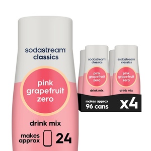 image:imageSodaStream Pink Grapefruit Zero Calorie 148 Fl Oz Pack of 4Pink Grapefruit Zero