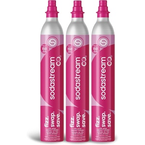 image:imageSodaStream Quick Connect CQC 60L Co2 StockUp Bundle with Bubly 3Pack3 Pack Pink