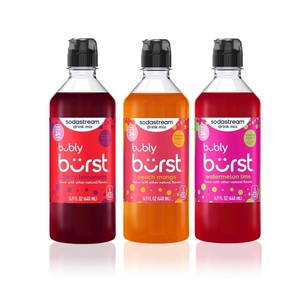 image:imageSodaStream Bubly Burst Peach Mango New Pour Bottles 440ml Pack of 4Bubly Burst Variety pack New Pour