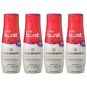 image:imageSodaStream Bubly Burst Peach Mango New Pour Bottles 440ml Pack of 4Cherry Lemonade
