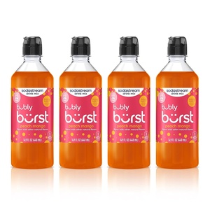 image:imageSodaStream Bubly Burst Peach Mango New Pour Bottles 440ml Pack of 4Peach Mango