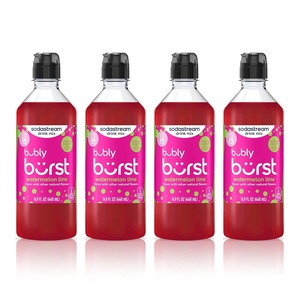image:imageSodaStream Bubly Burst Peach Mango New Pour Bottles 440ml Pack of 4Watermelon Lime New Pour