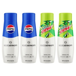 image:imageSodaStream Pepsi Starry Zero Sugar Beverage Mix Variety Pack New Pour Bottle 440ml Pack of 4Pepsi  MTN Dew